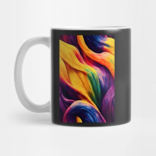 Colorful liquid abstract pattern #44 Mug